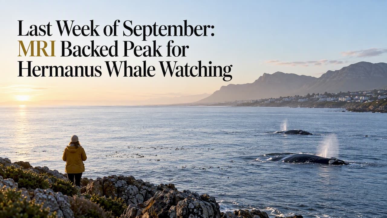 Last Week of September: MRI Backed Peak for Hermanus Whale Watching